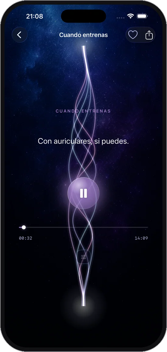 Vives la escena antes de vivirla